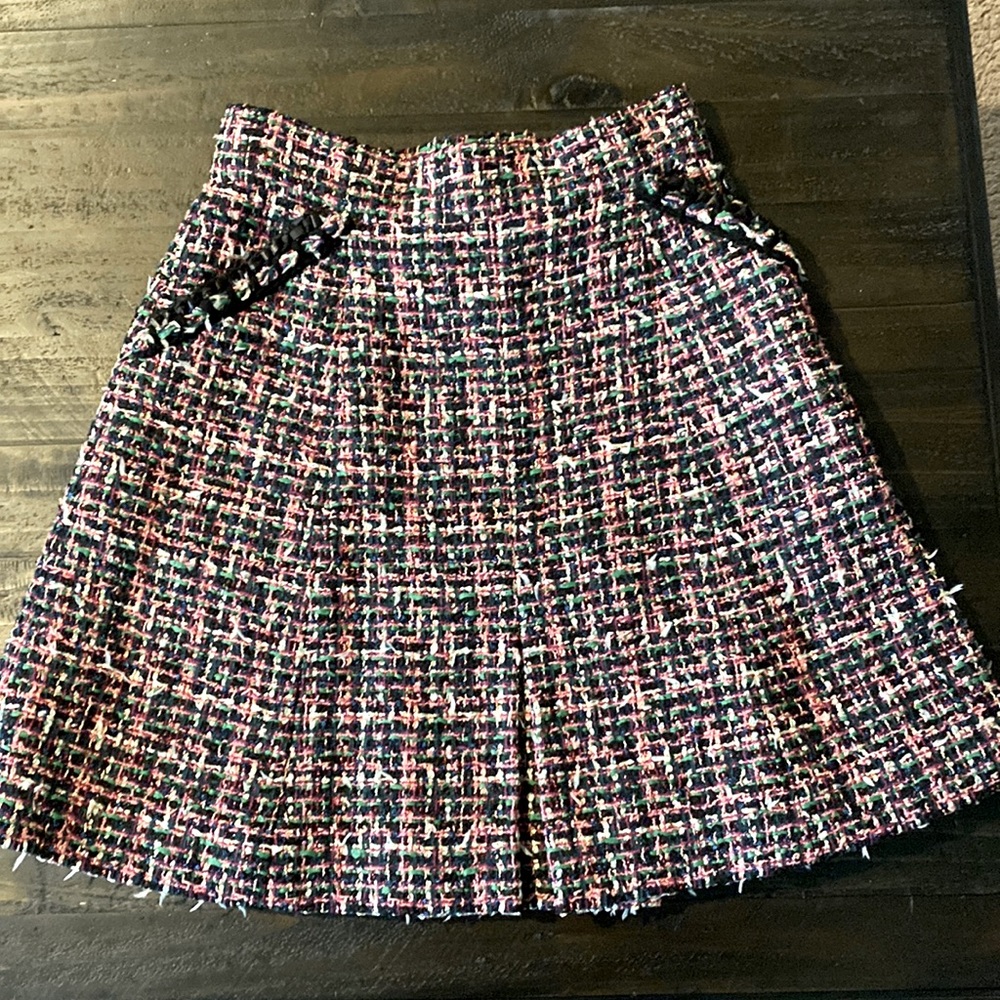 CHANEL 19P multi-color Tweed Skirt | NWT | Size 36